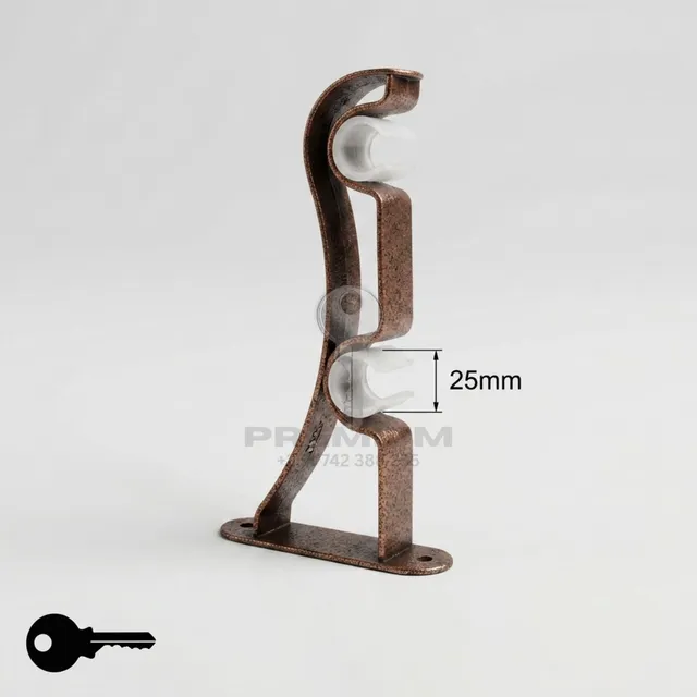 Double bracket, copper for curtain and sheer rods, Premium Gate & Frame Kariobangi